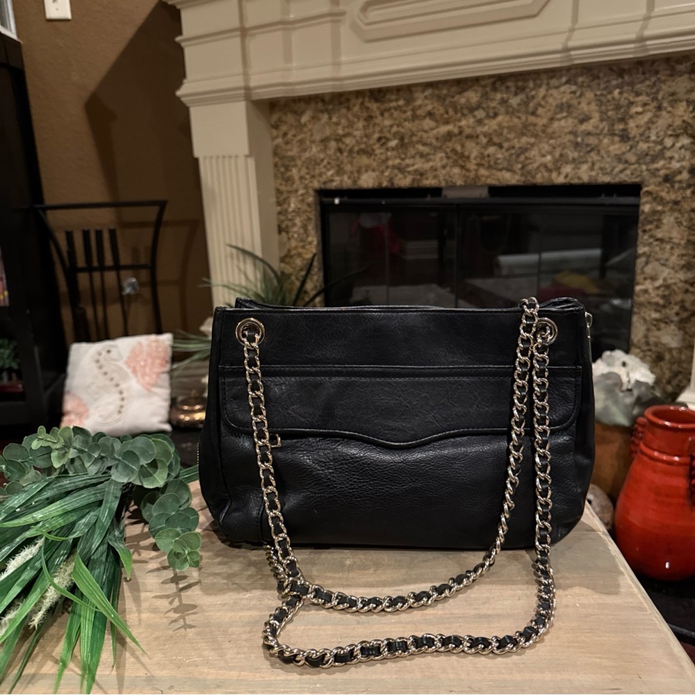 Rebecca Minkoff Black Leather Shoulder Bag - Picture 3 of 10